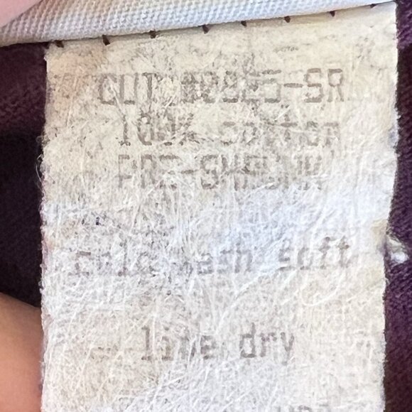 VTG Donna Maxi House Dress Women’s Size Small Pockets Purple Oversized Lounge - Picture 12 of 13